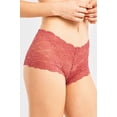 thumbnail image 3 of 6 Packs of SOFRA Women's Nylon Mid Rise Lace Hipster Panty Underwear - Style#6, 3 of 7