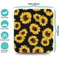 thumbnail image 2 of Coffee Bar Mat Rubber Dish Drying Mat For Kitchen Counter Coffee Mat for Home Bar Gift Kitchen Mat Coffee Bar Accessories Decorative Sunflower lemon Coffee Shop Dish Drying Pad 16" X 18", 2 of 6