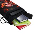 thumbnail image 4 of A Nightmare On Elm Street Freddy's Fire Drawstring Backpack Sports Bag Sackpack 17" x 13", Perfect for Gym, Yoga or Practice, 4 of 5