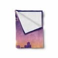 thumbnail image 2 of Phoenix Soft Flannel Fleece Throw Blanket, American Phoenix City Skyline at Dawn Time Sunset Dramatic Scenery, Cozy Plush for Indoor and Outdoor Use, 50" x 60", Pale Orange Fuchsia, by Ambesonne, 2 of 6