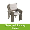 thumbnail image 6 of Mainstays Dashwood Steel Outdoor Dining Armchair - Set of 2, Cream, 6 of 8