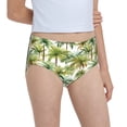 thumbnail image 6 of Pofeuu Green Hawaii Palms Print Soft Cotton Underwear Girls'Briefs Soft Undies, 6 of 7