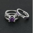 thumbnail image 2 of Skylar Wedding Ring Set for Women Engagement Ring and Matching Band Cz Ginger Lyne Collection, 2 of 6