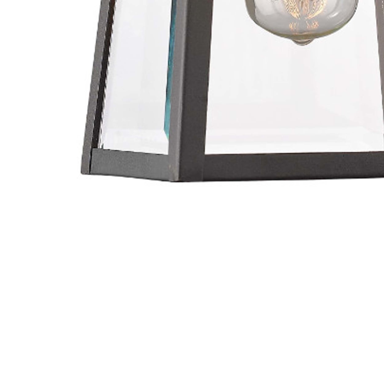 CHLOE Lighting LEODEGRANCE Transitional 1 Light Black Outdoor Wall Sconce 14" Height