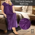 thumbnail image 5 of Ezi Satin Nightgowns for Women - Soft & Breathable Knee-Length Night Gowns - Adult Womens Nightgown M - Plus Size,4X,Sky Blue, 5 of 9