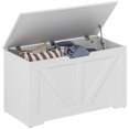 thumbnail image 1 of HOMCOM Storage Chest for Living Room, Wooden Box, 31.5"W, White, 1 of 10