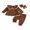 Brown, variant on RUINIXCW Toddler Girl Fall Outfits Lace Trim Long Sleeve Tops and Pants Headband