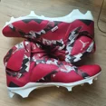 thumbnail image 1 of Ni - ke Ni - ke Air Jordan 7 Alpha Menace Oklahoma Sooners PLAYER EXCLUSIVE Cleats Mens 12, 1 of 5