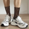 thumbnail image 6 of Vsdgher Autumn Brown Plants Crew Socks for Men & Women, Breathable Casual Athletic Ankle Socks, 6 of 6