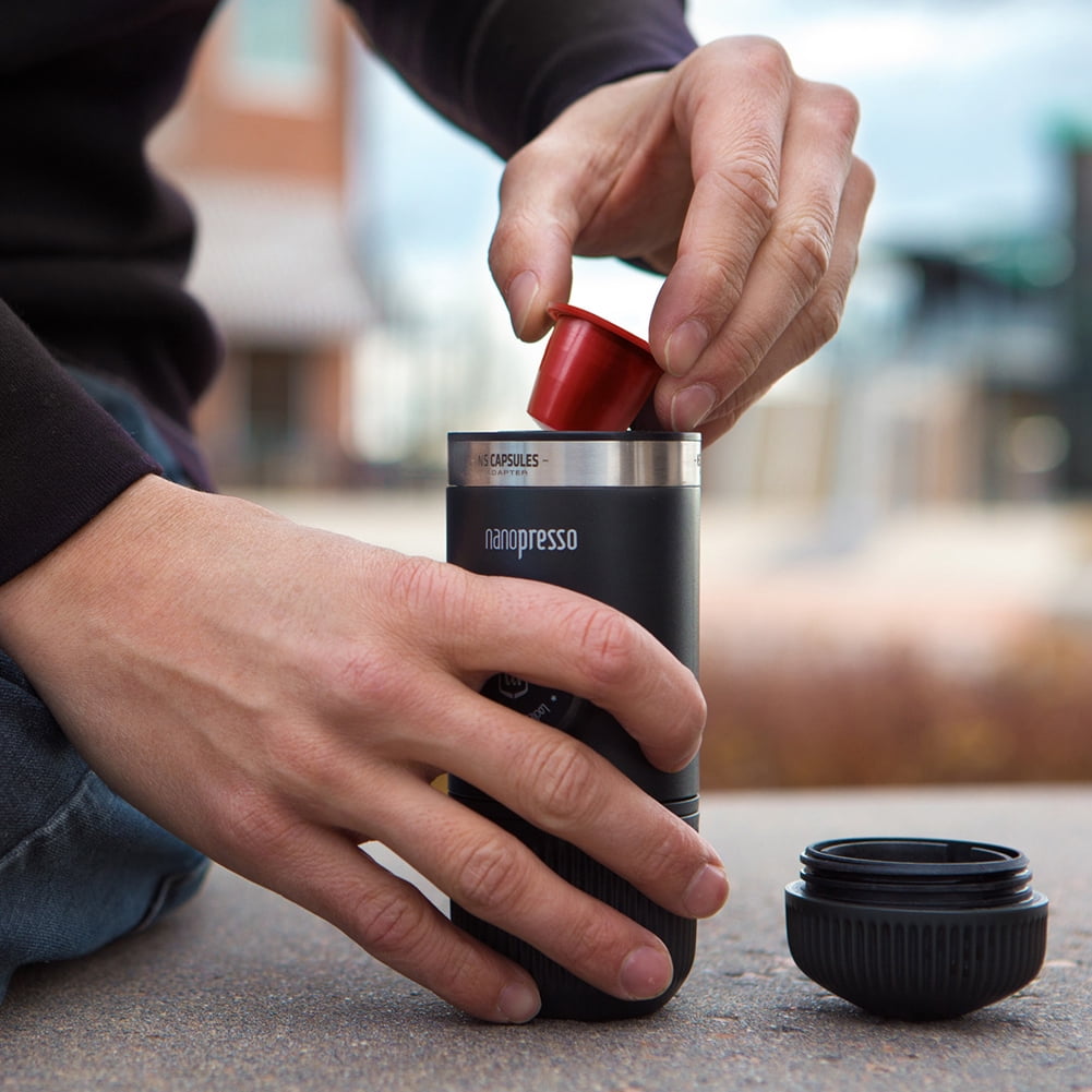 WACACO Nanopresso NS Adapter, Accessories for Nanopresso Portable Espresso Machine, Compatible with NS Capsules*, Perfect for Traveling, Camping or Office Use