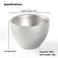 thumbnail image 2 of Tasse à Thé de Camping Extérieure Portable pour Pique-Nique Batterie de Cuisine en Titane à Double Paroi Tasse à Thé de Randonnée Accessoire de Boisson, 2 of 8