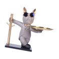 thumbnail image 2 of GUOOL Cute Dog Statue Storage Tray Key Holder Fruit Tray Resin Figurine Sculpture Desk Gray, 2 of 9