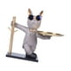 thumbnail image 2 of Estatua creativa de bulldog con bandeja para joyas, llavero y adorno Gris, 2 of 9