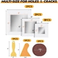 thumbnail image 2 of 16 Pack Drywall Patch, 4/6/8 Inch Drywall Repair Patch, Large Hole Patch Repair for Drywall, Quick & Easy Wall Repair, with Scraper and Sandpaper, 2 of 7