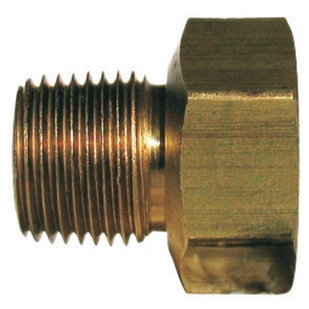 - JMF 4367744 Male Inverted Flare Adapter, Brass, 1/4