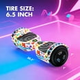 thumbnail image 5 of Tcdjtc Hoverboard with Bluetooth and Led Lights, Balance Board for Kids, Kids Outdoor Toys with 9 Mph Max Speed, All Terrain Hoverboard with UL 2272 Safety Standard, 5 of 8