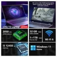thumbnail image 2 of Lenovo LOQ 15 Gaming 144Hz Intel i5 Laptop, NVIDIA GeForce RTX 2050, 16GB DDR5 RAM 1TB SSD, 2 of 7