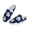 thumbnail image 2 of Daiia Mom And Baby Owls Print Women’s Fuzzy Slippers Memory Foam Lightweight House Shoes Cozy Loafer Flannel House Shoes-42/43, 2 of 7