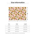 thumbnail image 5 of Rozeui Hamburger Pizza for Flannel Blanket, Soft Fuzzy Plush King Blanket for Winter, Thick and Warm All-Season Bed Throw-40"x30", 5 of 6