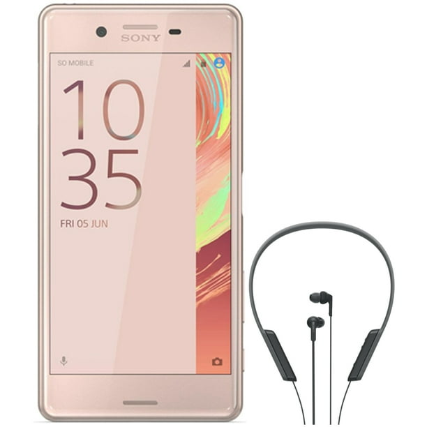 Sony Xperia X Performance 32gb 5 Inch Smartphone Unlocked Rose Gold 1302 6212 With Sony Bluetooth Wireless In Ear Headphones With Nfc Black Walmart Com Walmart Com