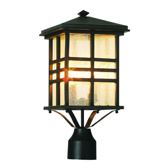 Trans Globe 4639 BK Post Lantern - Black - 8.5W in.