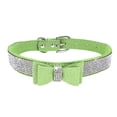 thumbnail image 1 of Adjustable Bling Crystal Pet Collars with Bowknot for Dogs Cats Wear, 1 of 9