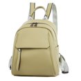thumbnail image 2 of Women Backpack Large Capacity Fashion PU Leather Student Backpack (L Pink), 2 of 10