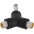 thumbnail image 2 of ACCL 6.35mm Mono Plug to 2xRCA Jack Adapter - Triangular, 1 Pack, 2 of 2