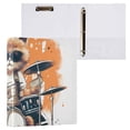 thumbnail image 3 of Cat Sunglasses and Rack Drum 3 Ring Binders 1.5 inch Hardcover File Folders with Interior Pockets A4 Size Organizer for School Office Hospital Set of 2, 3 of 8