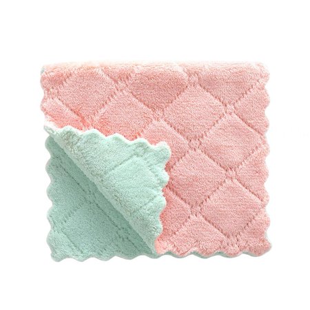 

Microfiber towel Ultra absorbent and quick-drying Microfiber towels are ideal as a cleaning towel Travel towel 27.5 * 16cm pink