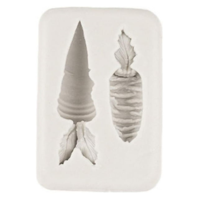WHEANG Carrots Sugar Flipping Silicone Easter Rabbit Hand Stick Rose Carrot Shaped Cake Decoration