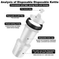 thumbnail image 4 of Leakproof Easy Mix Paint Guns Cups Accessory for Sprayers Guns Automotive Marine Projects 600/810ml Capacity, 4 of 8