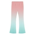 thumbnail image 5 of GigrtiJin 5-16 Years Girl's Teenager's Fleece Flare Pants Gradient Color Elastic Waisted Straight Leg Yoga Pants, 5 of 6