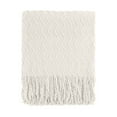 thumbnail image 2 of Cozival Knitted Throw Blanket, Knitted Throw Blanket - Soft & Cozy Lightweight Blanket for Couch, Sofa, Or Bed, Breathable Design Perfect for Spring & Summer, Breathable Bedspread, White, 2 of 7
