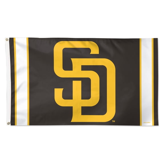 WinCraft San Diego Padres 3' x 5' Vertical Stripe Deluxe Single-Sided Flag
