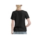 thumbnail image 2 of Womens All The People Imagine Living Life In Peace Hippie Short Sleeve T-Shirt Black Large, 2 of 5