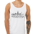 thumbnail image 2 of Skyline Argentina Tank Top Unisex Large White, 2 of 5