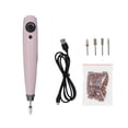 thumbnail image 2 of Mornei Portable Electric Nails Drill Nail Sanding Machine Lightweight Cordless Pedicure Pink, 2 of 9