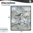 thumbnail image 4 of Stupell Industries Shabby Chic Blue Bird & Magnolia Black Framed Giclee Art, 11 x 14, by Nan, 4 of 8