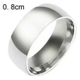 thumbnail image 2 of Naierhg Unisex Fashion Stainless Steel Engagement Couple Band Finger Rings Jewelry Gift, 2 of 8