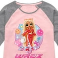thumbnail image 3 of LOL OMG! Fashion Dolls - 2Fly 4 Wrdz - Toddler & Youth Girls Raglan Graphic T-Shirt, 3 of 4