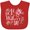 Red, variant on Inktastic Our First Mother's Day Pink Flowers Boys or Girls Baby Bib