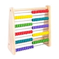 thumbnail image 3 of Rainbow Abacus Math Counting Bead Abacus con 100 Beads Learning Activity Counting Beads Frame para regalo Cumpleaños Homeschool Preschooler Hugo Marco de ábaco de madera, 3 of 9