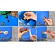 thumbnail image 1 of Conector de Mamparo de LatóN Macizo, 3 Juegos de Conector de Tanque de Agua de LatóN Macizo Macho de 3/8 Pulgadas Hembra de 1/2 Pulgada Roscado con Anillo, 1 of 5