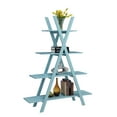 thumbnail image 2 of Convenience Concepts Oxford A Frame Bookshelf, Sea Foam Blue, 2 of 2