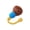 Brown, variant on Giaone Interactive Dog Chew Toy Light Bulb Shape Squeaky Sound Teething Toy for Aggressive Chewer Indoor Entertainment Fun