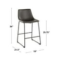 thumbnail image 3 of LumiSource Duke 26" Fixed-Height Counter Stool, 3 of 10