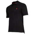 thumbnail image 2 of U.S. POLO ASSN. Polo de hombre - Piquet, logotipo bordado, algodón elástico Negro L (Large), 2 of 3