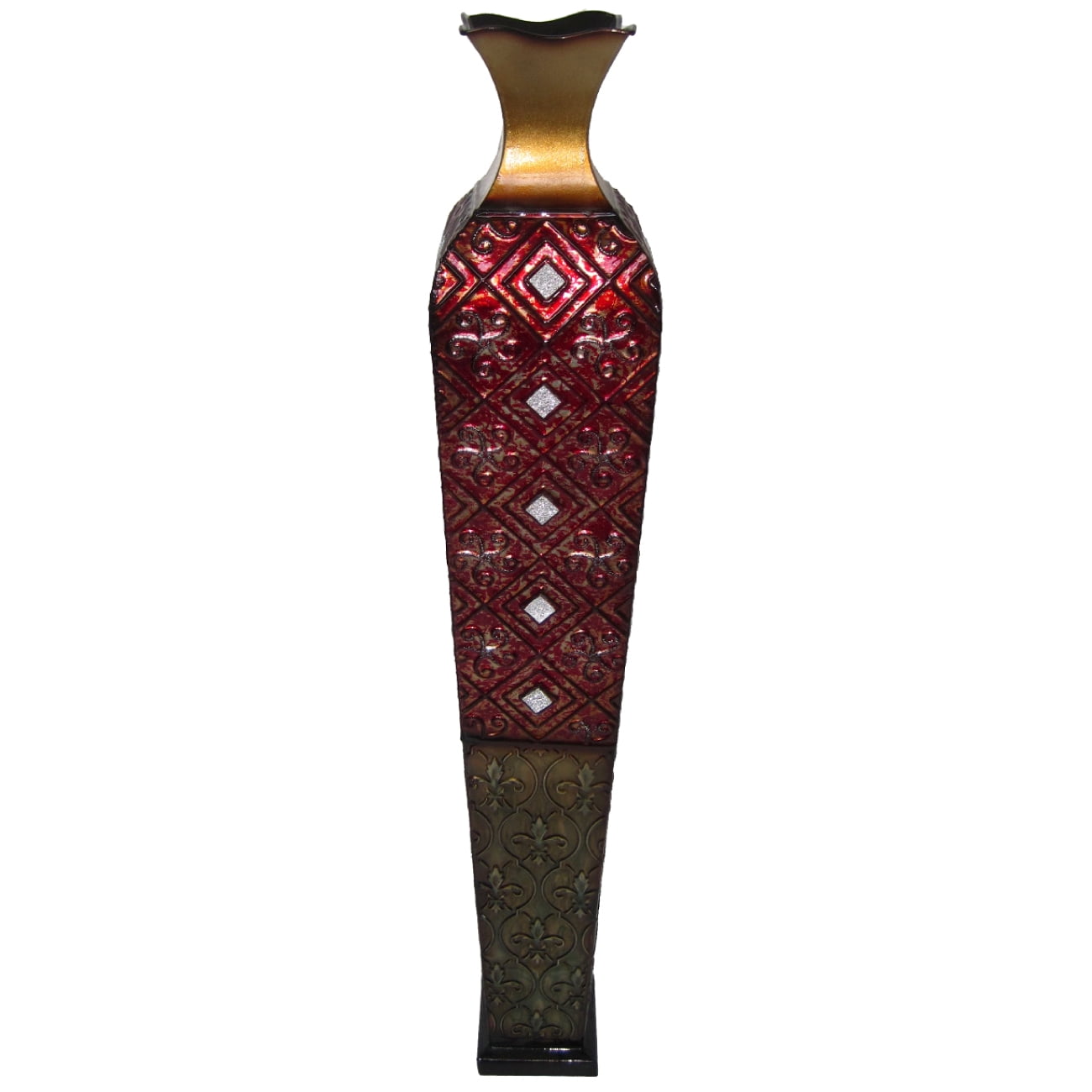 Home Source Decorative Metal Floor Vase