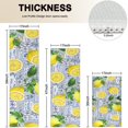 thumbnail image 4 of Yellow Lemon Fruit Tiles Blue Pattern Kitchen Rugs Sets Of 3,Kitchen Runner Rugs Non Skid Washable,Decorative Kitchen Floor Mats for Kitchen,Sink,Laundry,17"x30"+ 17"x47" + 17"x59", 4 of 6